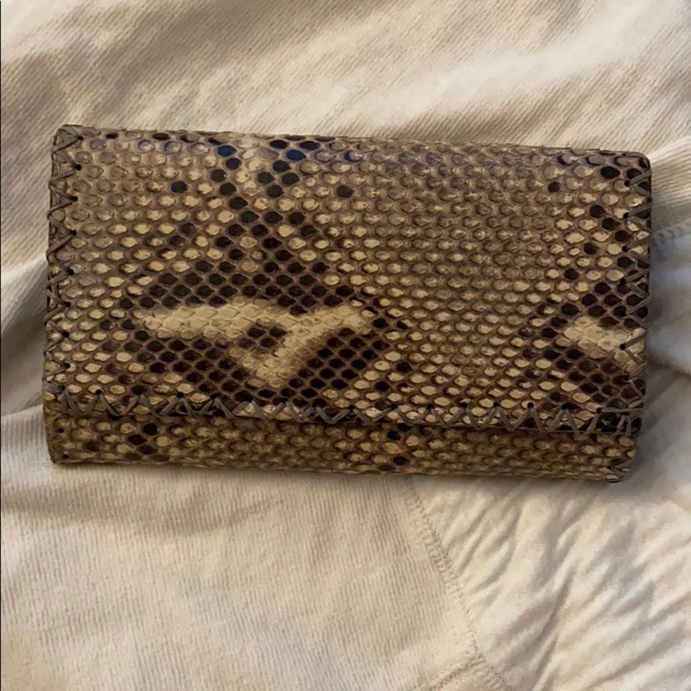 Snake skin wallet from Italy